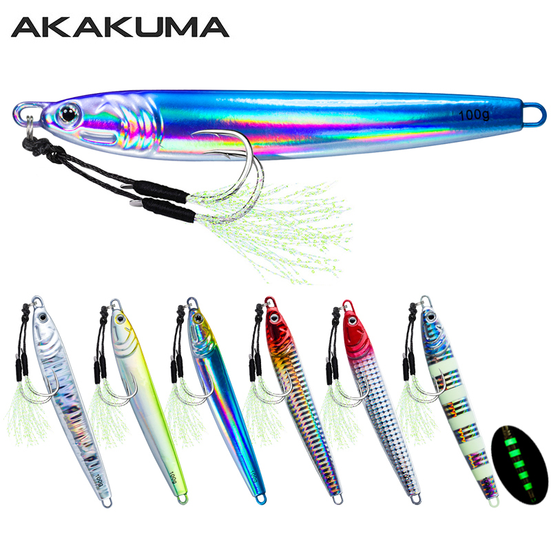 Fishing Lure Spinnerbait - 7Pcs 40g 60g 80g 100g Leuchtende