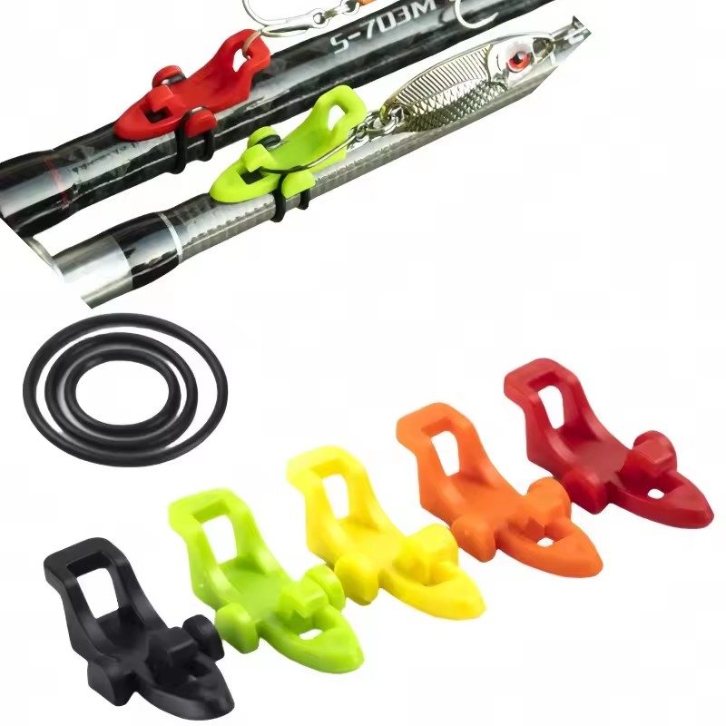 Fishing Lure Jig - 10/20/30 Stück Angelruten-Hakenhalter Köderhalter Jig-Haken Sicherheitshalter