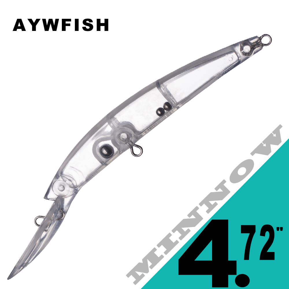 Fishing Lure Jerkbait - AYWFISH 15PCS Minnow Künstlicher harter Köder