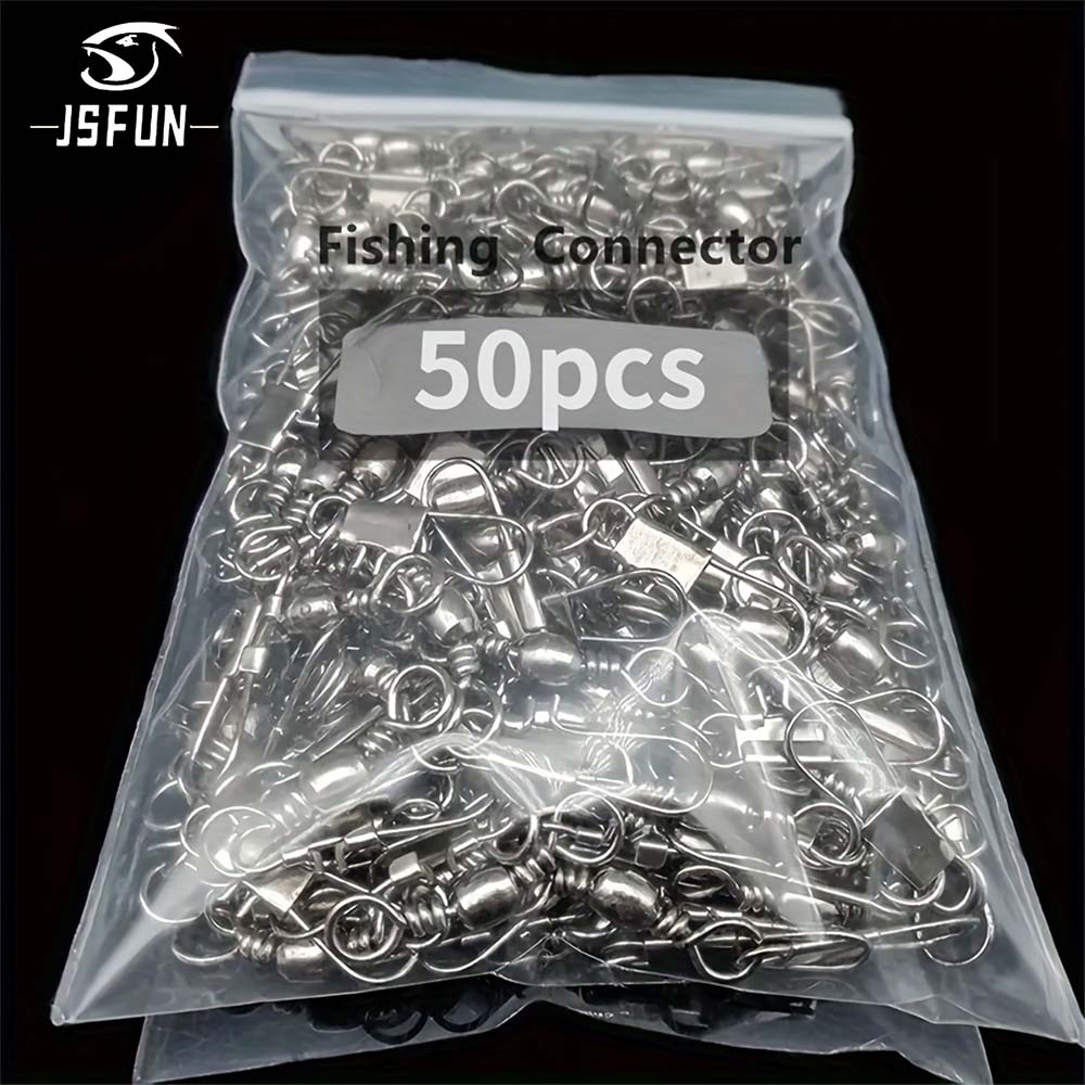 Fishing Lure Accessories - JSFUN 50Pcs Angeln Stecker Wirbel Verriegelung